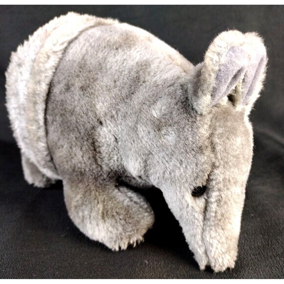 Armadillo Plush Russ Alamo Vintage Soft Cuddly Gray Stuffed Animal Texas 883 - Picture 4 of 9